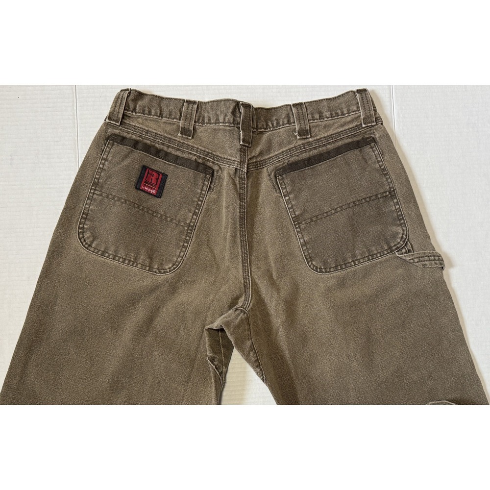 WRANGLER RIGGS - Men's Relaxed Brown Carpenter Denim Jean - 3WOO1NB - Size 35x30